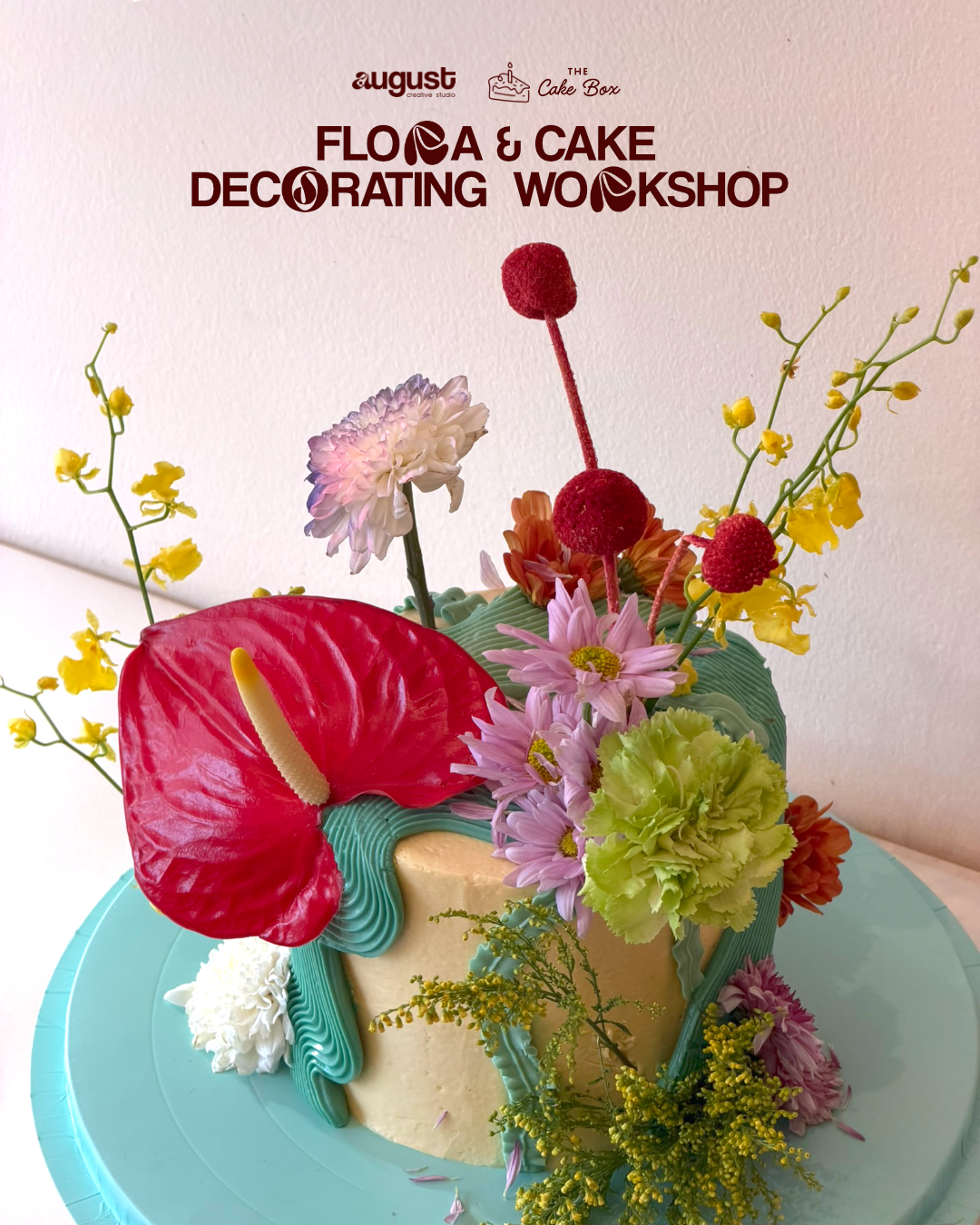 Flora & Cake Decorating Workshop for TWO!