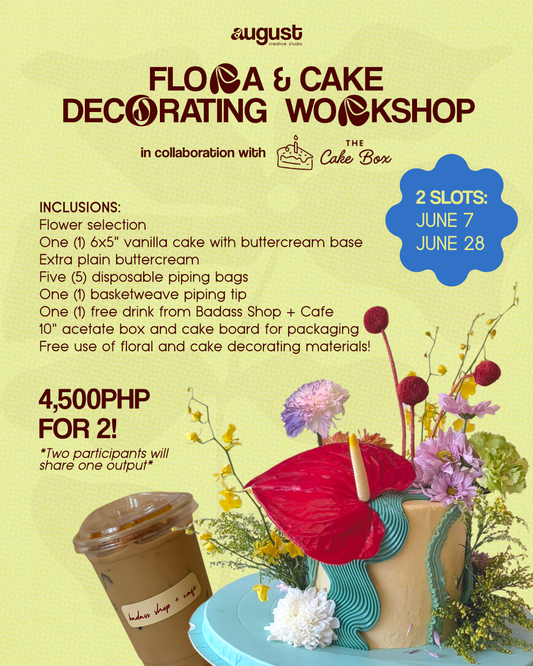 Flora & Cake Decorating Workshop for TWO!